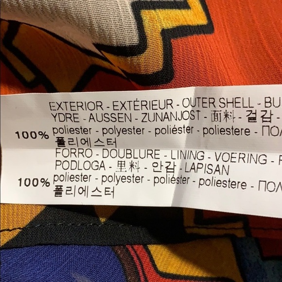 NWT. Zara Ethnic Print Drawstring Tank Top. Size M - Picture 7 of 8